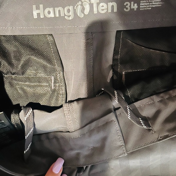 Hang Ten Men's Dark Gray Flat Front Shorts - Picture 3 of 6